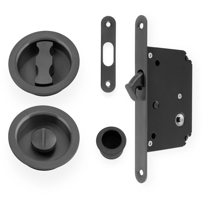 radius sliding door lock set