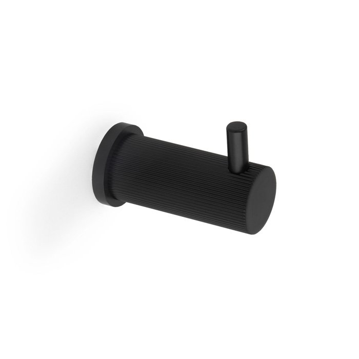 alexander & wilks brunel reeded coat hook on 25mm rose alexander & wilks brunel reeded coat hook on 25mm rose