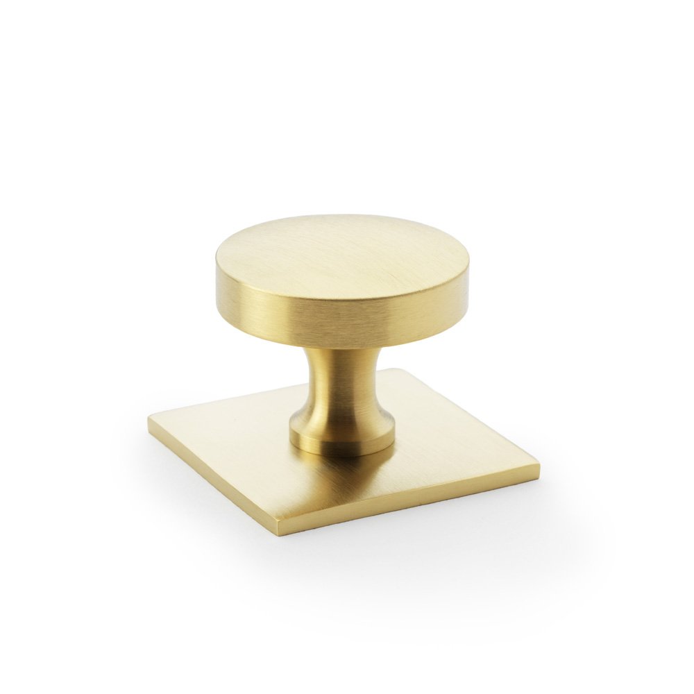 alexander & wilks bullion cupboard knob on square backplate